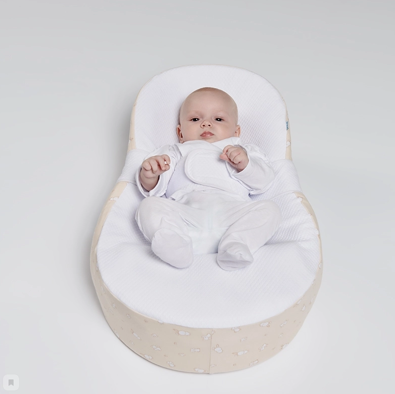 Наволочка НП42 для детской подушки Cocoon бежевая Trelax купить в OrtoMir24